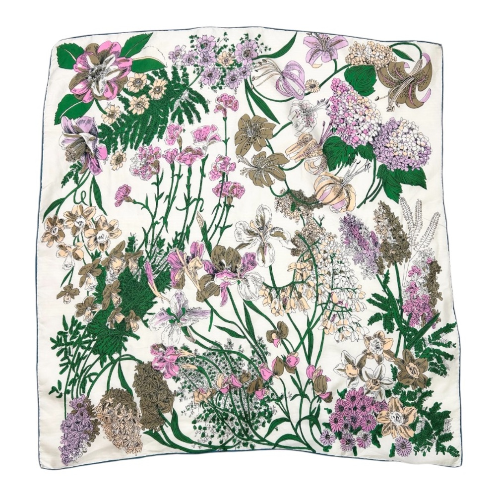 Zegna Floral Silk Style Scarf
